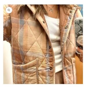 Z Supply maya Quilted Jacket Plaid